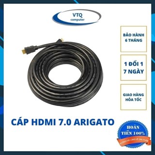 Dây HDMI, cáp hdmi 7.0 Tròn Đen 10m- 15m- 20m hàng tốt.Bảo hành 6 tháng.shopphukienvtq