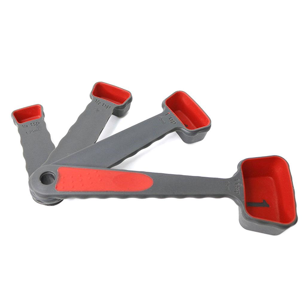 Bộ 8 Muỗng Đo Lường Bằng Silicone Nhiều Màu Sắc