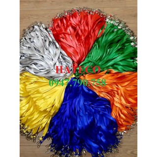 Dây đeo thẻ lụa, đeo bảng tên móc sắt bản to 1,5cm - dây lụa móc khóa bóng đẹp họ sinh sinh viên