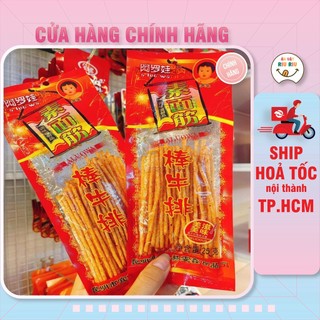 Tăm que cay tuổi thơ| Giao hoả tốc | Que cay truyền thống| Đồ ăn vặt |Tăm cay đỏ