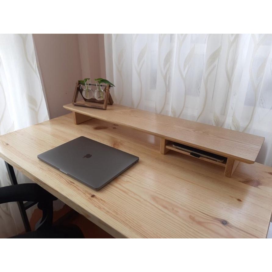 Kệ màn hình máy tính bằng gỗ màu Trắng, Đen, Vân gỗ thương hiệu TADA