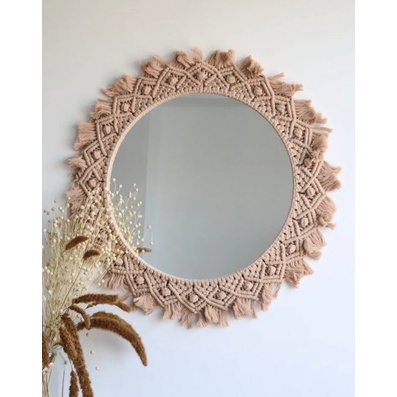 Gương trang trí tường, gương treo decor phòng tắm gương trang trí boho