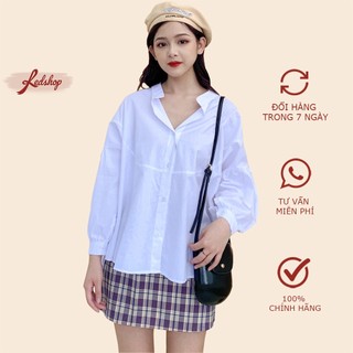 Áo sơ mi nữ babydoll tay bồng thời trang Hàn Quốc Cao Cấp 27827
