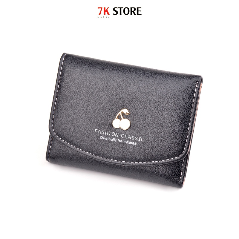ví nữ ngắn đẹp cầm tay giá rẻ mini nhỏ gọn bỏ túi nhiều ngăn dễ thương 7K STORE V14