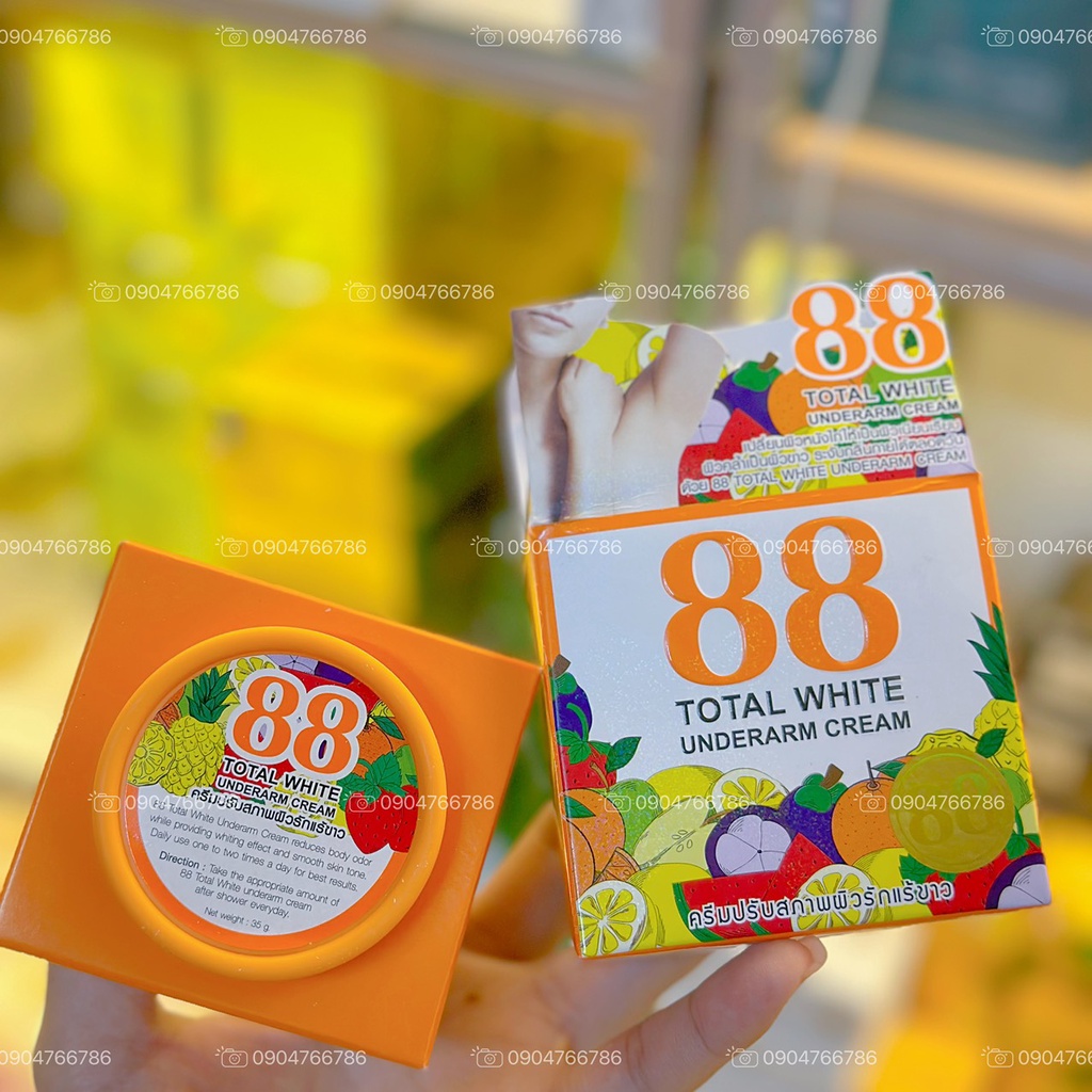 Kem giảm thâm nách, giảm thâm bikini total white 88 thái lan 35g