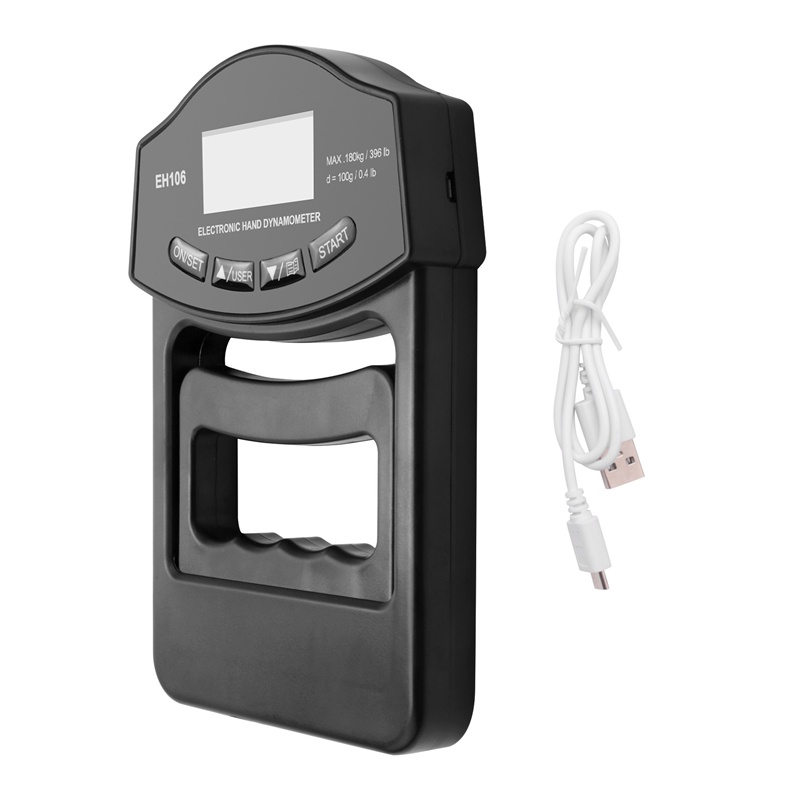 Máy Đo Lực Nắm Tay 396Lbs / 180Kg Màn Hình LCD
