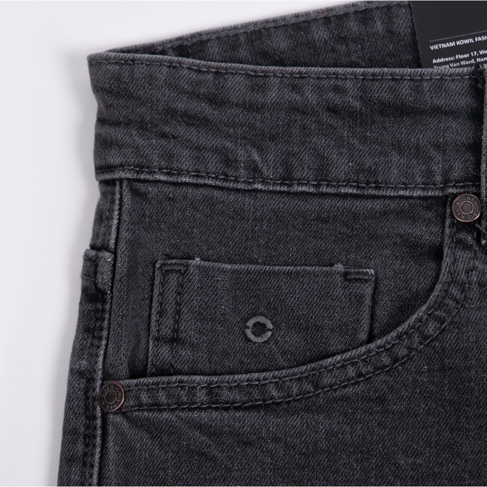 OWEN - Quần jean Slim Fit Ghi  - QJSL220662