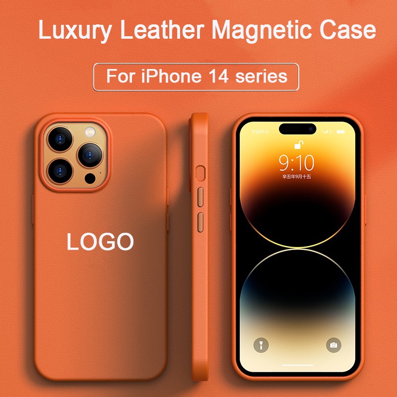 Ốp Điện Thoại Da Từ Tính Chất Lượng Cao Sang Trọng Cho iPhone 14 Pro Max 14 Plus 14 Plus Pro Max 1: 1