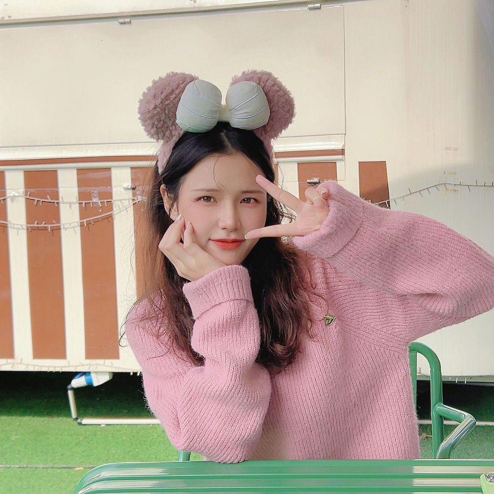 Danilo Băng Đô Cài Tóc Hình Gấu Hoạt Hình Vui Nhộn Phong Cách Hàn Quốc Cho Bé