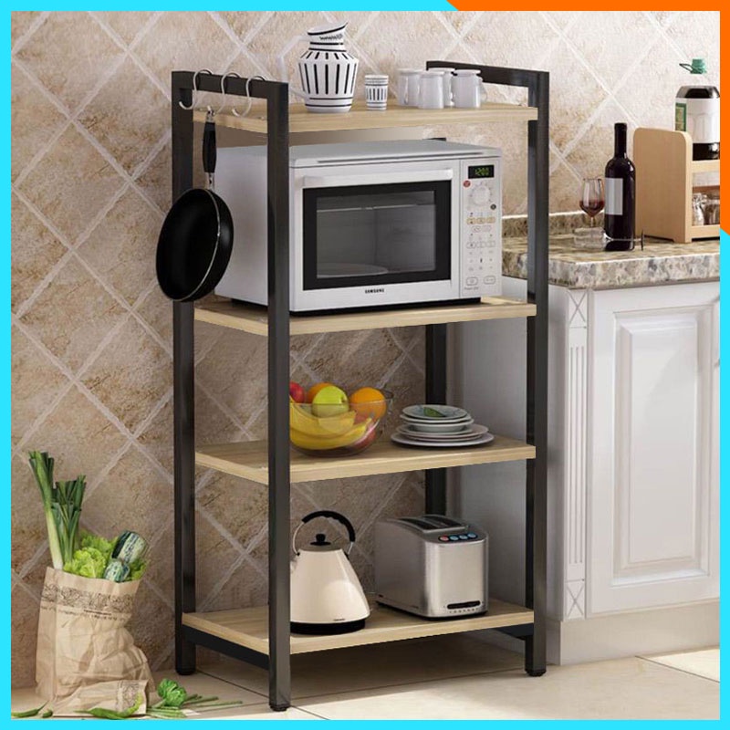 Kệ Để Lò Vi Sóng nhiều tầng, kệ sắt để đồ nhà bếp, sắp xếp gia vị đồ dùng ngăn lắp, tháo lắp dễ dàng