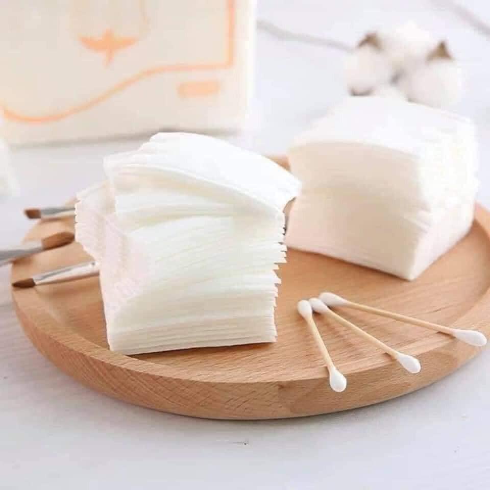 Bông Tẩy Trang Smart Manelle Cotton Pads 222 Miếng Lớp Dày Dặn Làm Sạch Da