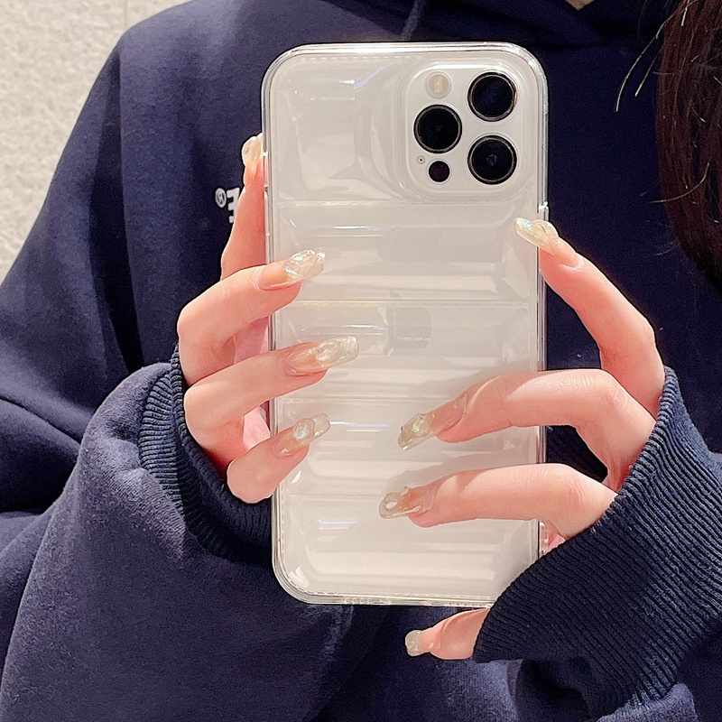 Ốp Điện Thoại Mềm Trong Suốt Có Túi Khí Bảo Vệ Ống Kính Máy Ảnh Cho iPhone 14 13 12 11 Pro Max XS XR X 8 7 Plus