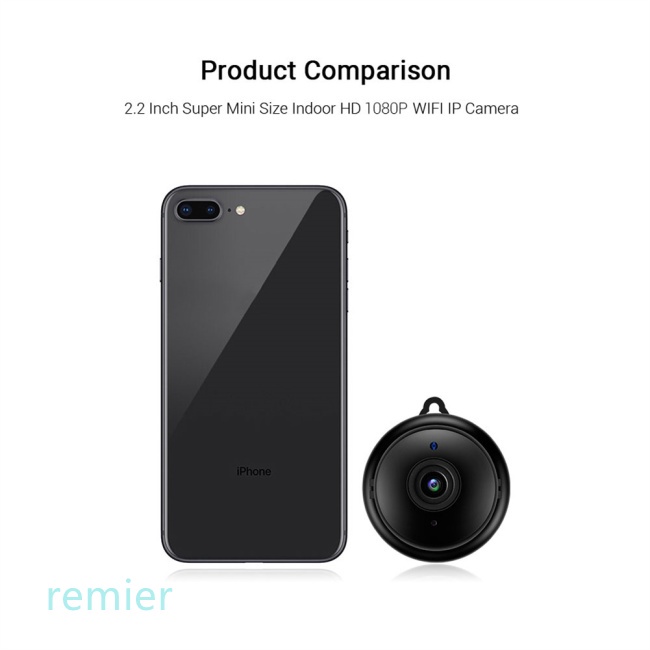 Camera Mini Ip Wifi Không Dây Hd 1080p Hai Chiều Phát Hiện Chuyển Động Ban Đêm V380