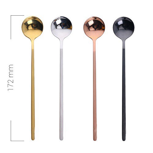 Thìa khuấy inox màu sắc, phong cách hiện đại  - Thế Giới Pha Chế