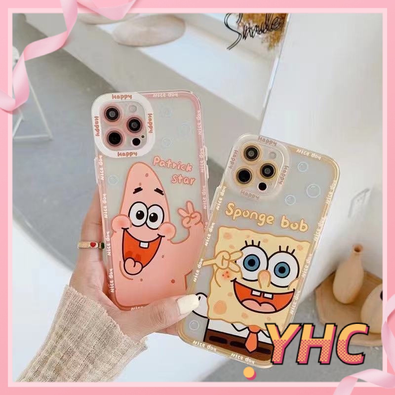 ốp iphone TPU Cứng Hình SpongeBob tương thích iPhone 6s 6splus 7 7plus 8 8plus X XS XSMAX 11 12 Pro Max Plus Promax-242