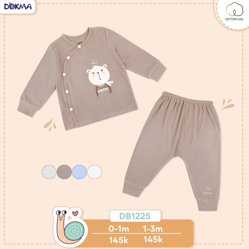 Bộ sơ sinh cài chéo Dokma cho bé trai bé gái