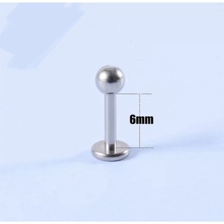 (1 Chiếc) Khuyên Cơ Bản 1 Bi - Khuyên môi, tai, nẹp bump,... - Thép Y Tế Không Gỉ