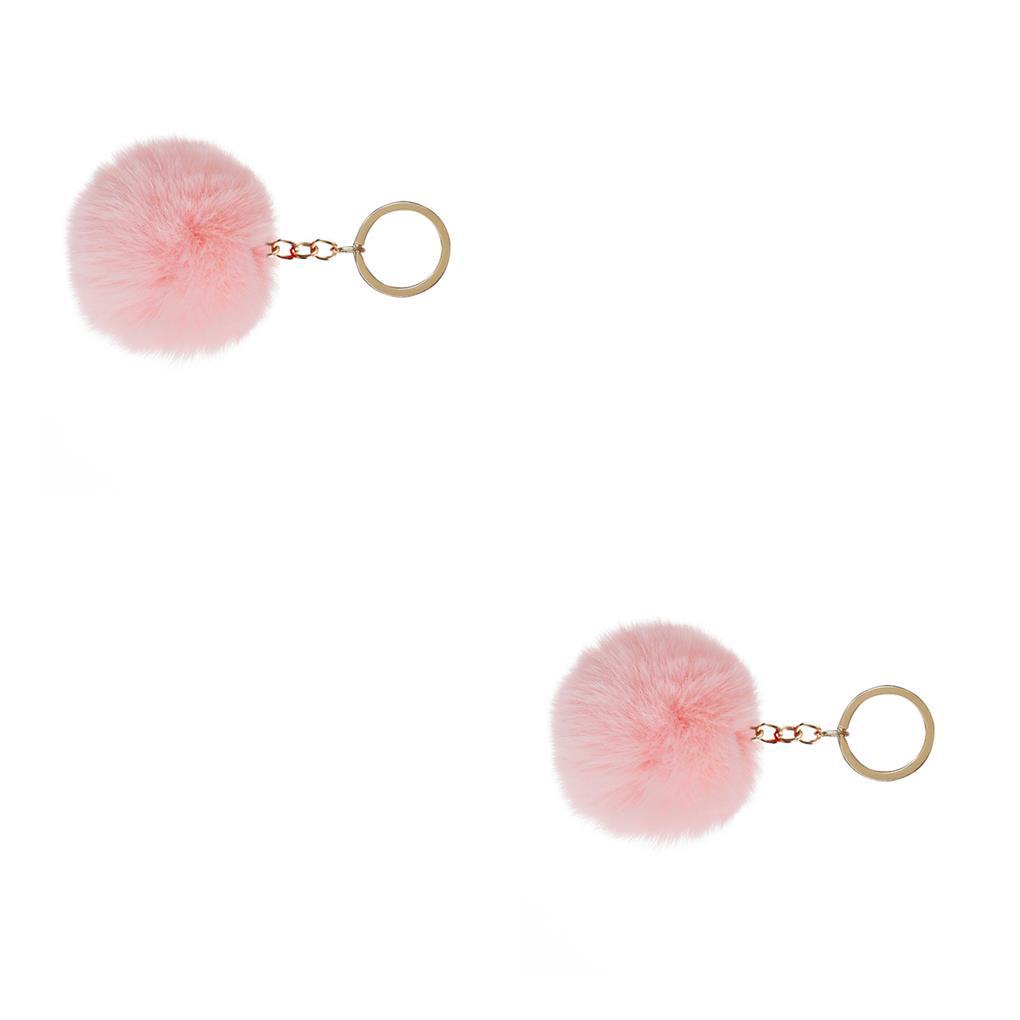 1 / 2 / 3 / 5 Móc Khóa Quả Bóng Lông Xù Tinh Tế Sáng Tạo Dành Cho Người Lớn Tuổi Và Trẻ Em