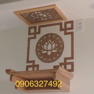Bàn thờ ông táo bằng gỗ 36x48 trang nghiêm
