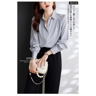 [EVIS.VN] Áo sơ mi công sở chất lụa sang chảnh TK2117