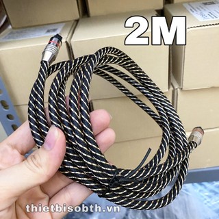 Dây Audio Quang sợi to bọc dù cao cấp 6.0 (Toslink, Optical) Dài 2M-Sản phẩm cao cấp