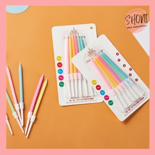 Nến Sinh Nhật Pastel Ngắn Trang Trí Bánh kem