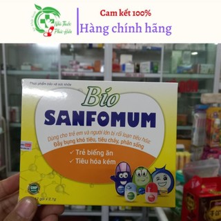 Men Vi sinh Bio SanFoMum - Hỗ trợ giảm đầy bụng khó tiêu, tiêu chảy, phân sống - Hộp 10 gói