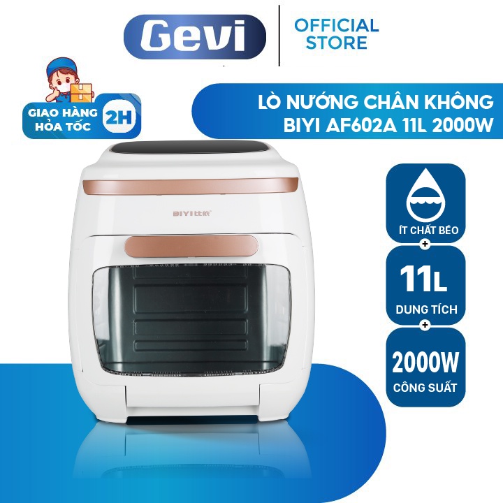 Lò Nướng Chân Không BIYI AF602A All In One, Dung Tích 11L, Công Suất 2000W, Bảo Hành 12 Tháng