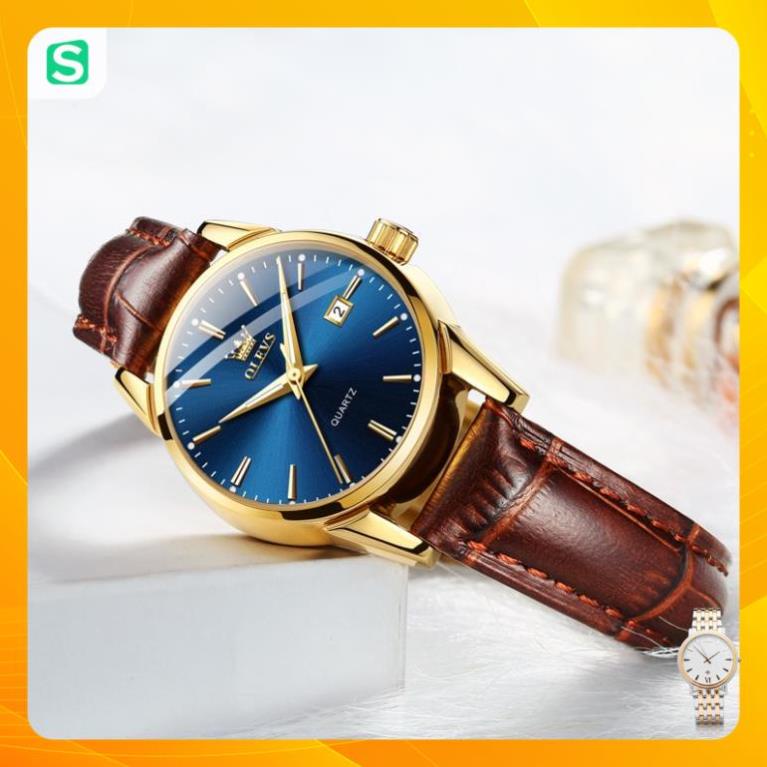 Đồng Hồ OLEVS 6898 Chống Thấm Nước Kiểu Dáng Thời Trang Cho Nữ dây da đẹp giá rẻ
