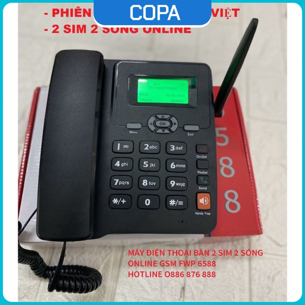 Máy Điện Thoại Để Bàn Gắn Sim Di Động, GPhone, HomePhone Cho Người Già, Văn Phòng.