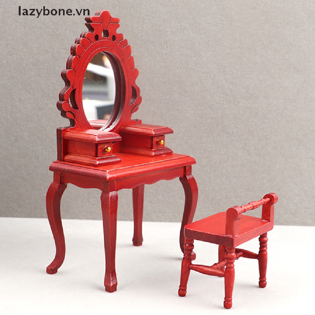 Bộ Bàn Trang Điểm Nội Thất Cho Nhà Búp Bê Tỉ Lệ 1: 12