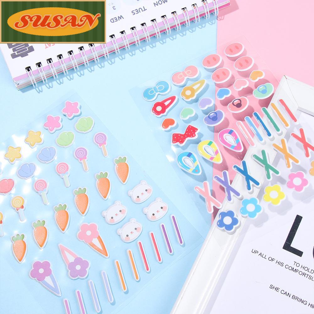 Miếng dán trang trí búp bê 3D bằng PVC chống nước DIY