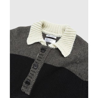 Áo Len Cổ Bẻ RvR MENTAL STRIPES KNIT