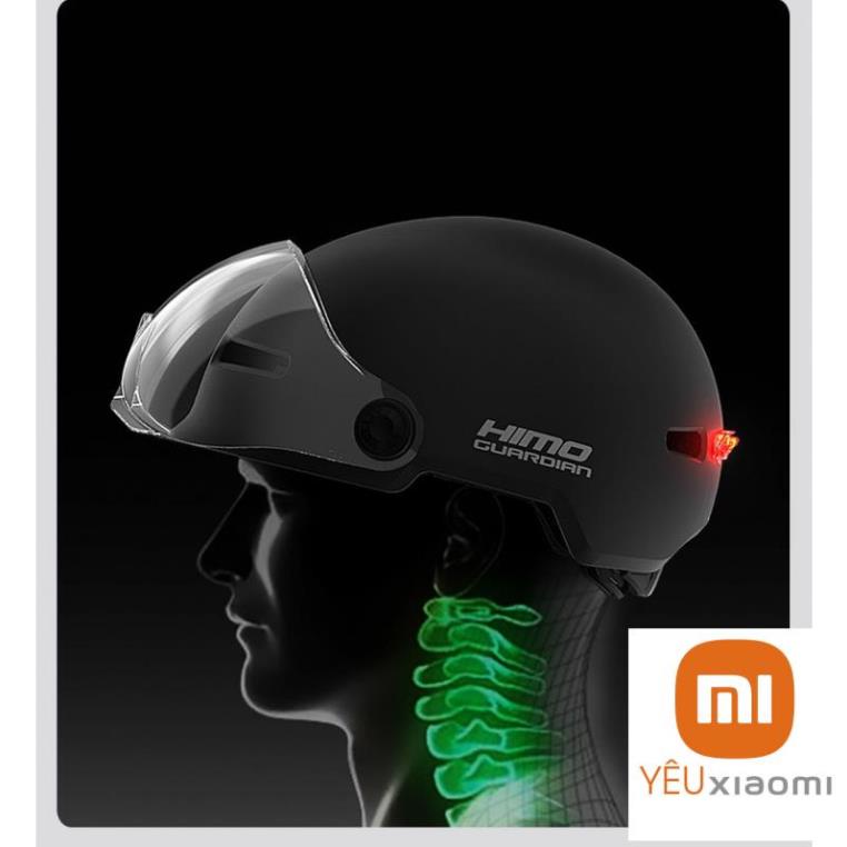 YeuXiaomi_  Mũ bảo hiểm xiaomi youpin HIMO K3 có đèn cảnh báo an toàn ban đêm chất lượng cao