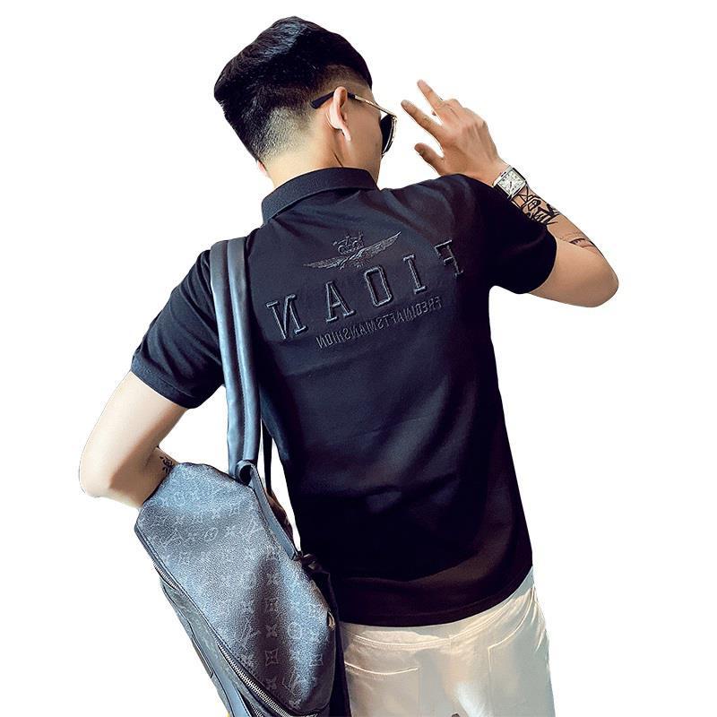 Áo Thun polo Ngắn Tay Thêu Họa Tiết Thời Trang Dành Cho Nam
