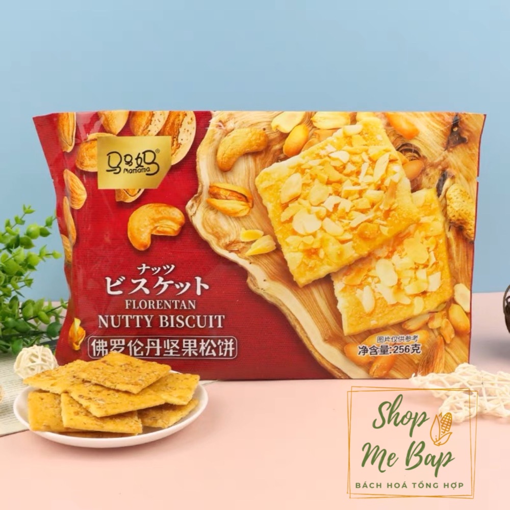 Bánh Ngói Hạnh Nhân Ăn Kiêng Mamama 256g - Eatclean/ Healthy - Shop Mẹ Bắp