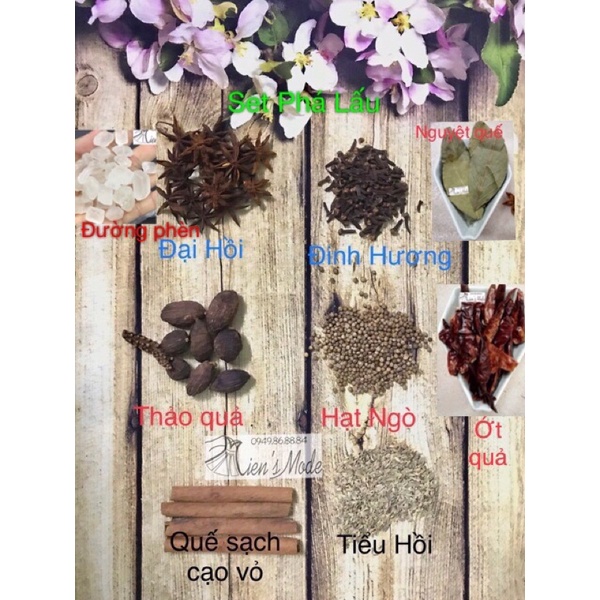Set gia vị Phá Lấu Hồng Kông chuẩn vị(tặng túi lọc)