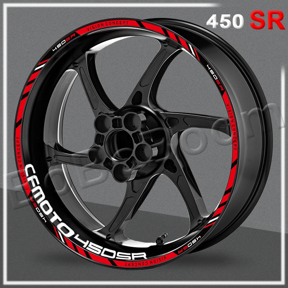 Xe Máy Bánh Xe Miếng Dán Phản Quang Decal AutoBike Vành Hub Sọc Băng Chống Thấm Nước Cho CFMOTO 450 