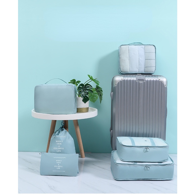 Bộ 6 Túi Đựng Đồ Du Lịch Chống Thấm Nước Chất Lượng Cao