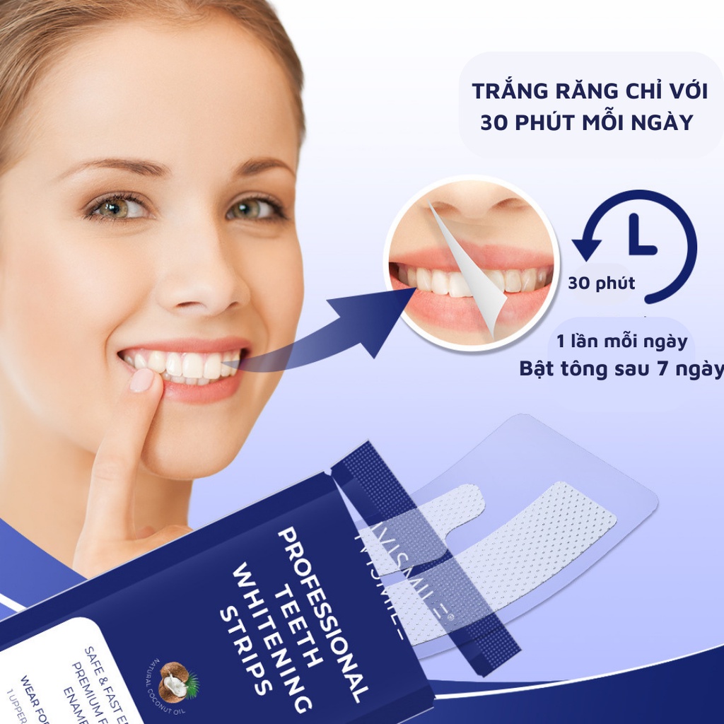 [CHÍNH HÃNG] Miếng dán trắng răng IVISMILE siêu trắng, không gây ê buốt răng | BigBuy360 - bigbuy360.vn