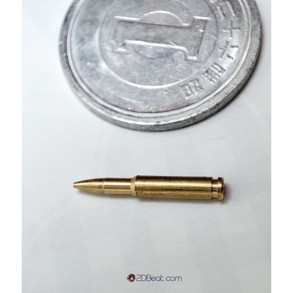 Set 10 Viên Mô Hình Đạn Đồng mini tỉ lệ 1/6 bằng đồng cho búp bê