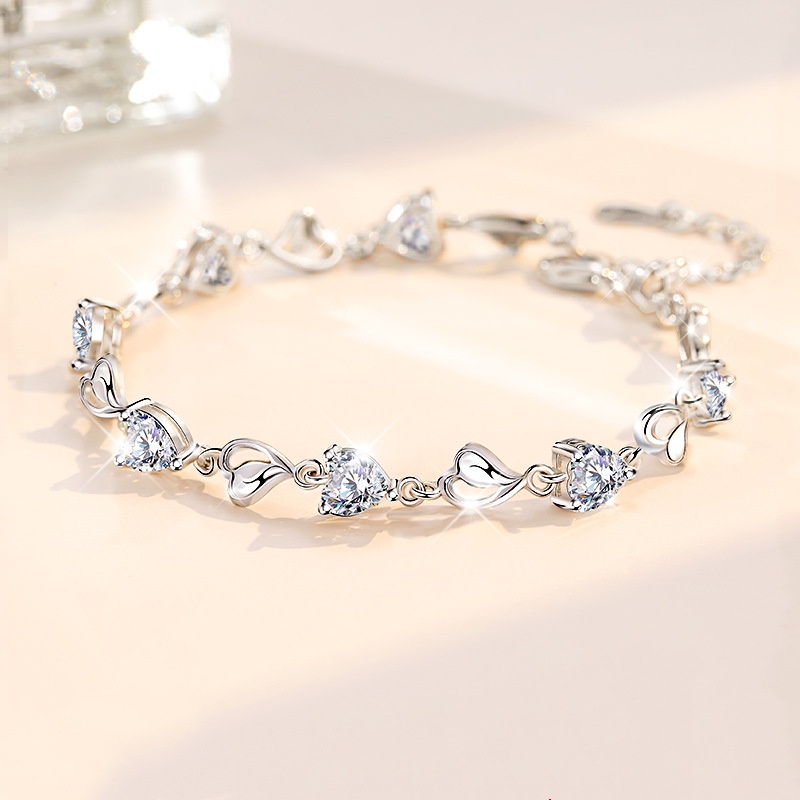 Lắc Tay Bạc Nữ || Heart Of The Ocean-Vòng Tay Bạc tự thiết kế  của M.Lady Jewelry and fashion