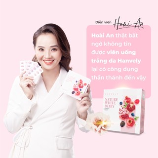 Viên Uống Trắng Da Hàn Quốc Hanvely - Nature White Dairy - Tăng Độ Đàn Hồi, Giảm Tàn Nhang Hiệu Quả
