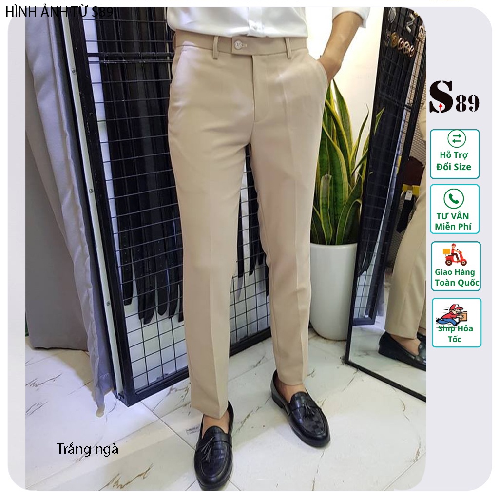 Quần tây nam T-Max nhiều màu vải co giãn nhẹ dể phối đồ - thơi trang nam trẻ trung căn bản S89