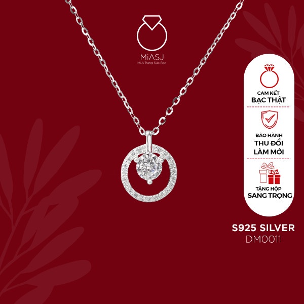 Dây chuyền nữ bạc Ý S925 MiASJ thời trang cao cấp sang trọng nhiều kiểu mã dây liên mặt