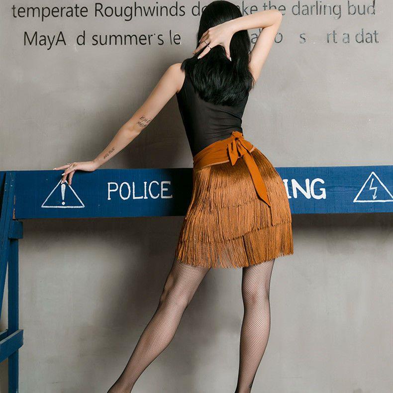 Đầm Khiêu Vũ Latin Phối Tua Rua Thời Trang Dành Cho Người Lớn YS12