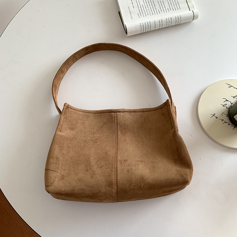 Túi Xách Da Lộn Cỡ Lớn Phong Cách retro Cho Nữ