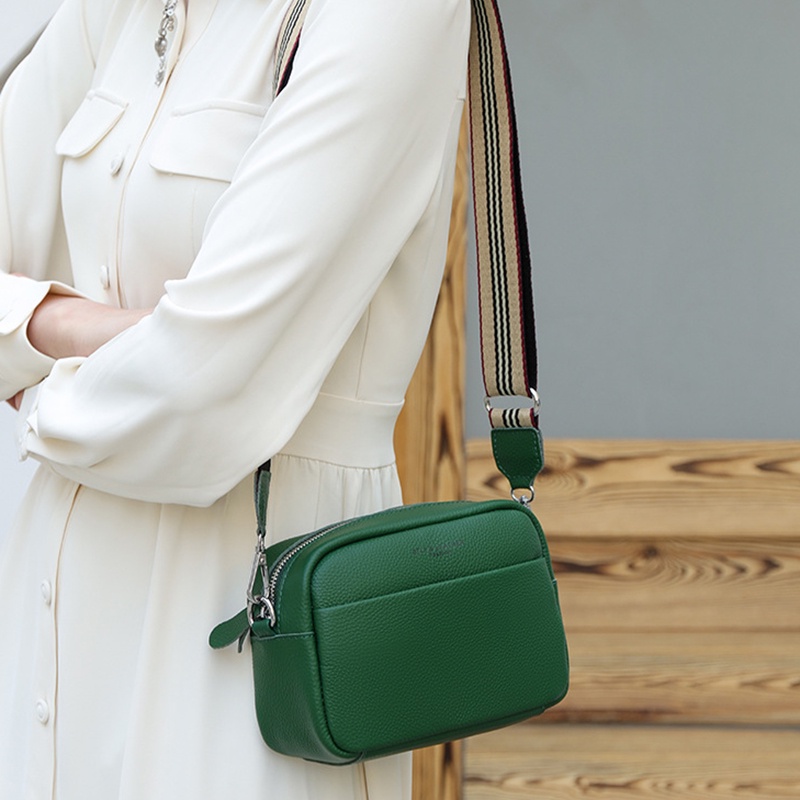 Túi Đeo Chéo Da Bò Phong Cách retro Thời Trang Cho Nữ