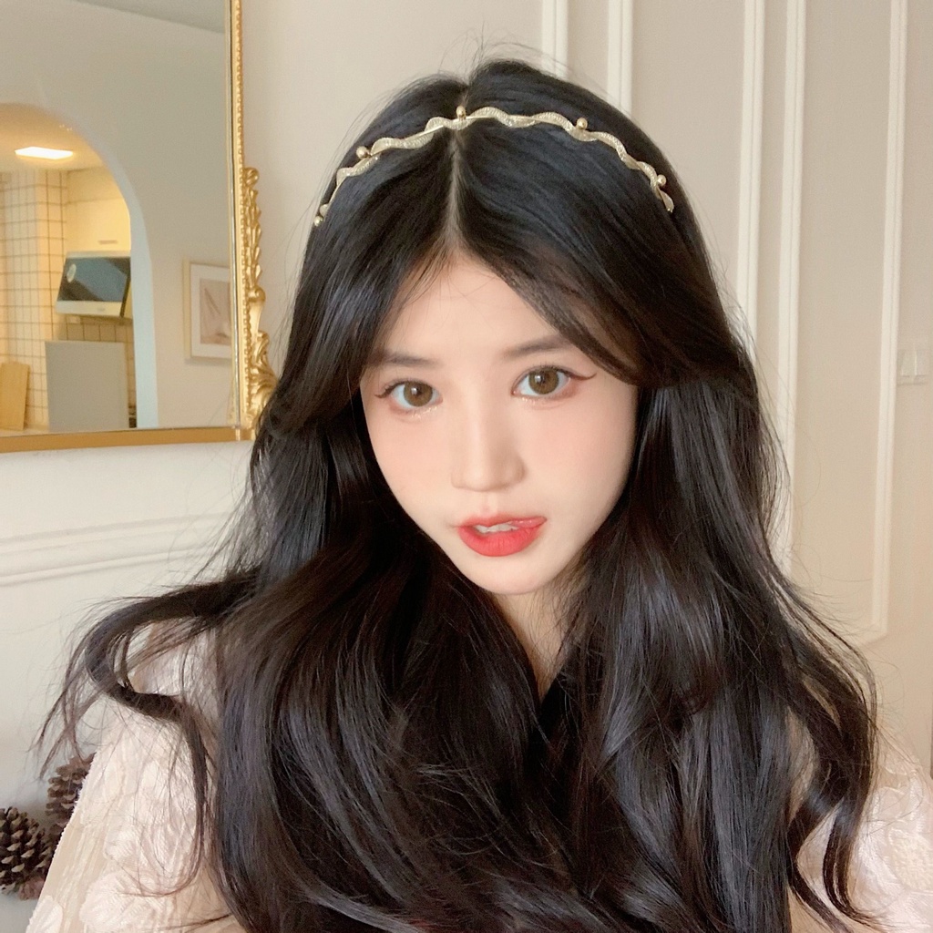 Cài tóc phong cách hàn quốc cho nữ, băng đô dễ thương đính ngọc