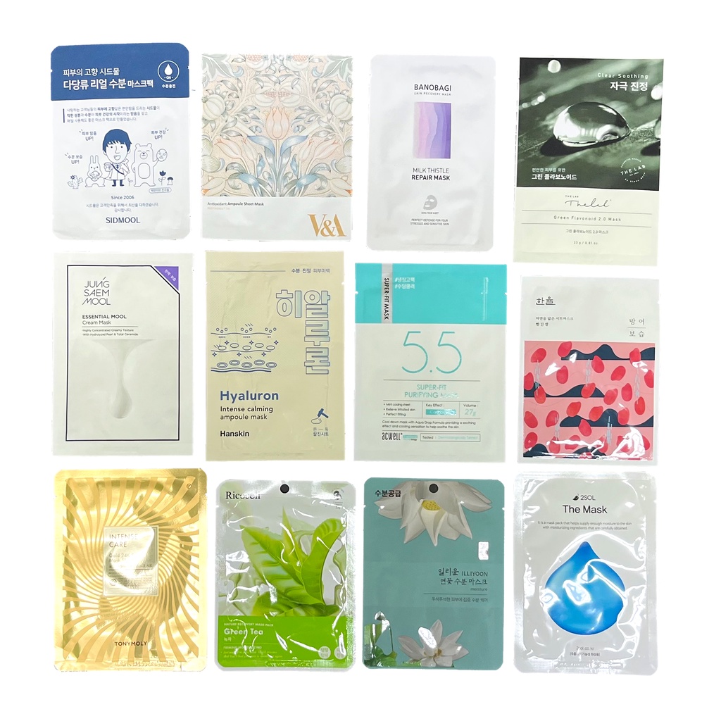 Korea Mask Sheets Random 1pcs
